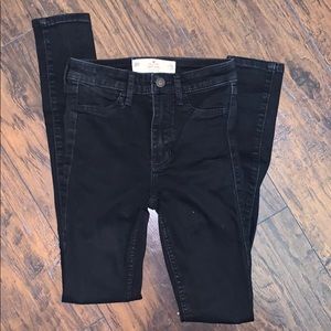 High waisted black jeans